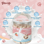 Freeze-Dried Lamb Yogurt Dog Treats, Strawberry Flavor, Sensitive Stomach Support, 2.8 oz - Pawup