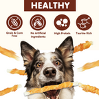 Chicken Wrapped Rawhide Stick Dog Treats, Long-Lasting Chews for Dogs, 10.4 oz - Pawup
