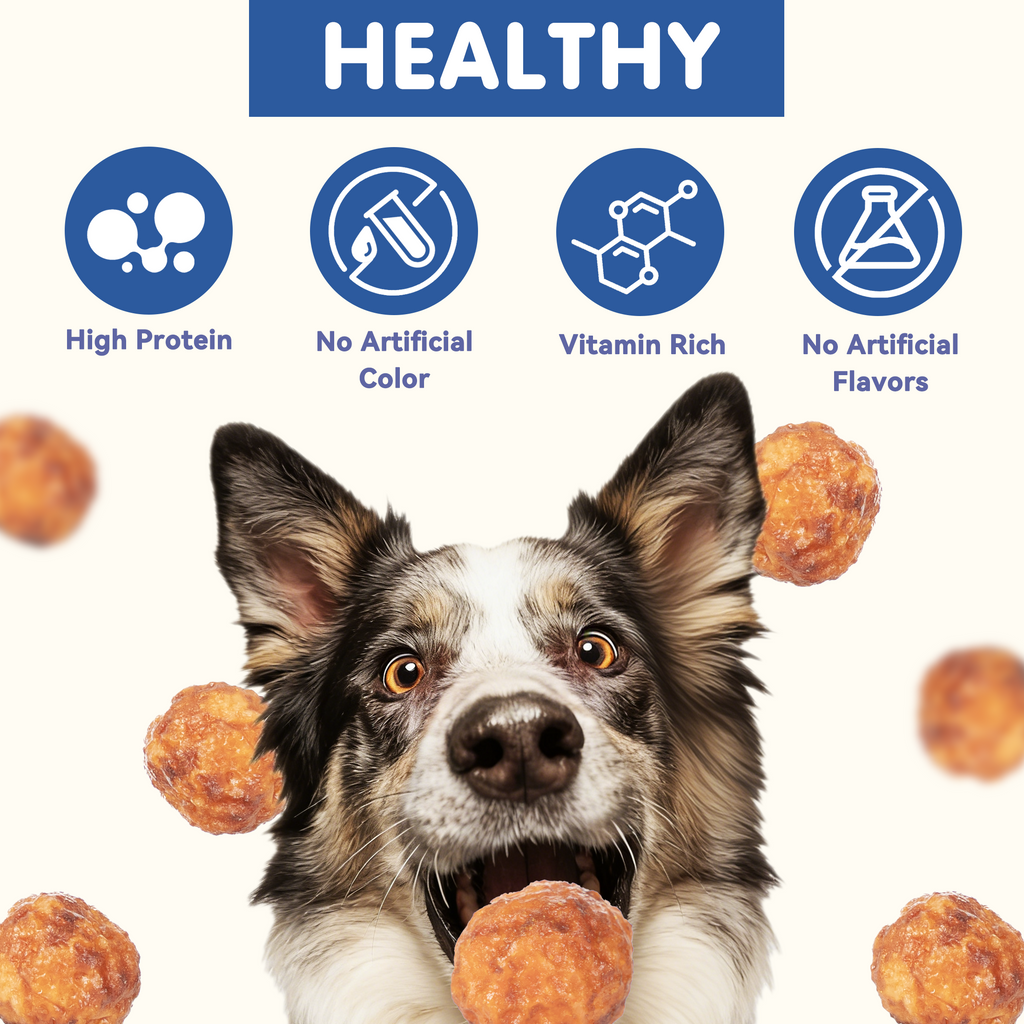 PAWUP Cod Natural Dog Treats, Popcorn-Inspired Crunchy Bites, Healthy Reward or Training Treat for Skin & Coat Health, Small Medium Large Dog, 2.5oz