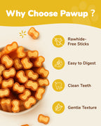 PAWUP Rawhide-Free Chicken Chew Sticks Dogs Treats, 5 Inch - Pawup