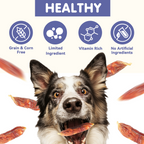 PAWUP Duck Sausage with Cheese Dog Treats, Natural Dog Snacks for Small Medium Large Dogs, Training Treats for Dogs, 10.6oz - Pawup