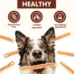 PAWUP Dog Treats Chicken Jerky Cod Flavor, Training Treats for Small Medium Large Dogs, 10.6oz