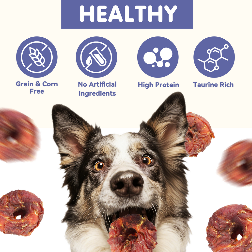 PAWUP Duck Wrapped Rawhide Donuts Dog Treats, Dog Bones Long Lasting for Small Medium Large Dogs, Training Treats for Dog Chewy, 10.6oz - Pawup