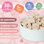 Freeze-Dried Lamb Yogurt Dog Treats, Strawberry Flavor, Sensitive Stomach Support, 2.8 oz - Pawup