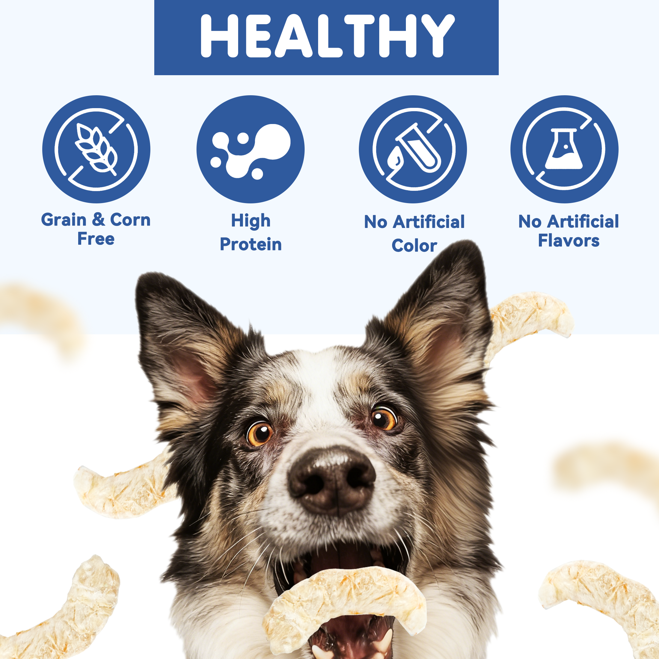 PAWUP Freeze Dried Dog Treats, 100% Shrimp, Omega-3 Rich Snack for Small, Medium & Large Dogs & Cats, 1.5 oz Bag - Pawup