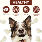 PAWUP Dog Chews Beef Hide Rawhide Bones for Medium & Large Dogs, 3.6 oz Bag