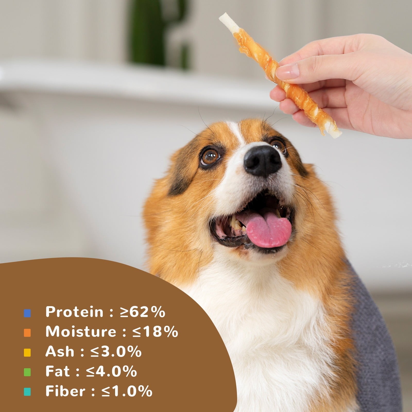 Chicken Wrapped Rawhide Stick Dog Treats, Long-Lasting Chews for Dogs, 10.4 oz - Pawup