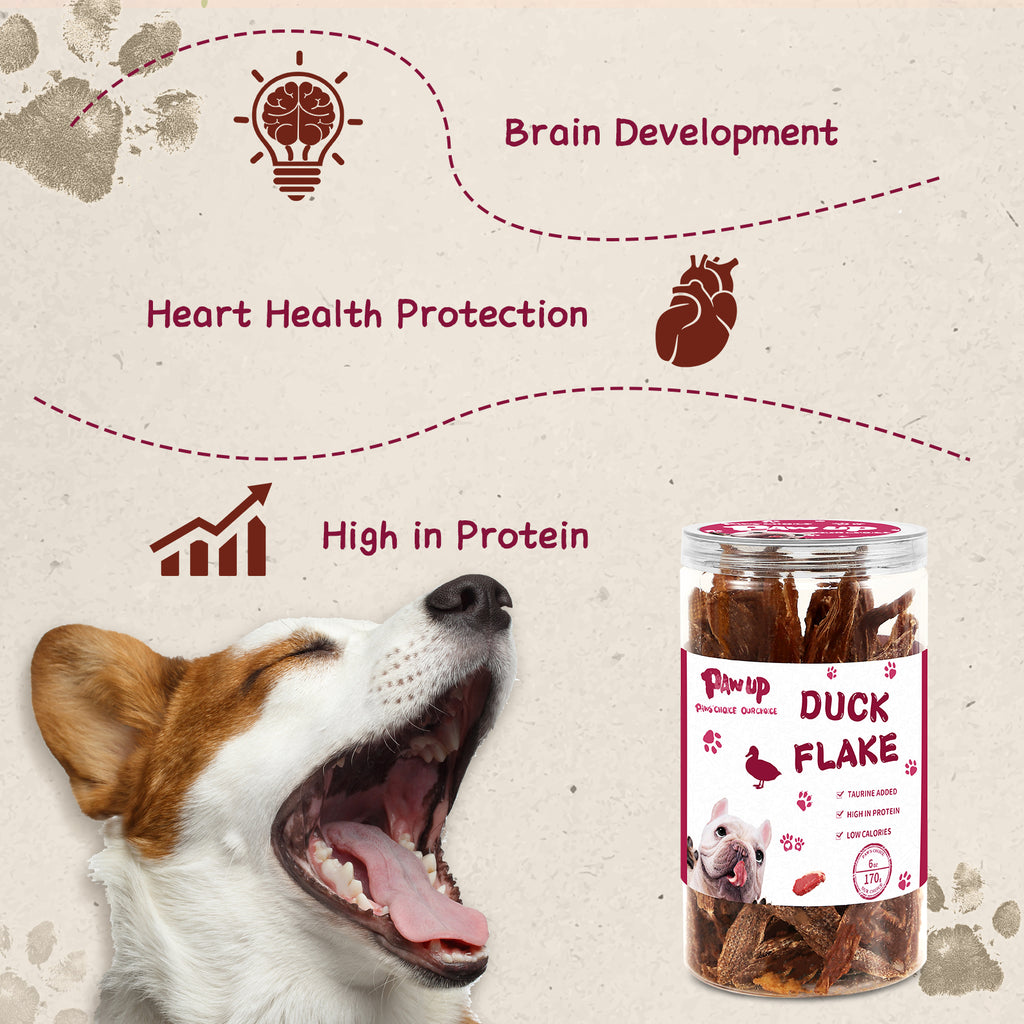 Dog Treats Jerky Duck Crisp Flakes, 6oz - Pawup