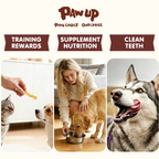 Chicken Wrapped Rawhide Stick Dog Treats, Long-Lasting Chews for Dogs, 10.4 oz - Pawup