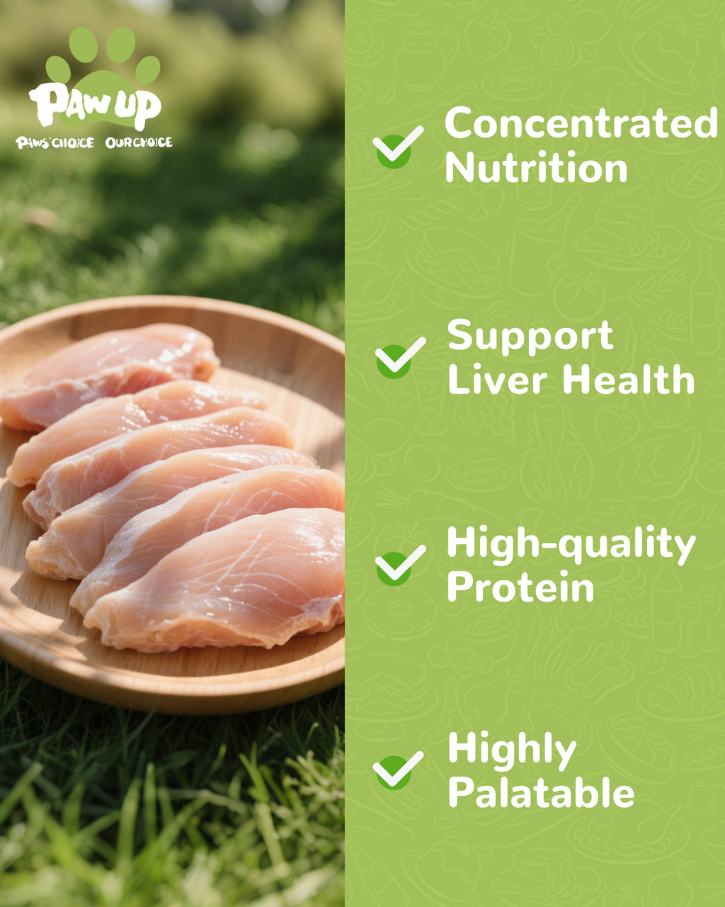 Freeze-Dried Chicken Treats for Dogs & Cats, High-Protein Single-Ingredient Snacks, 4.6 oz - Pawup