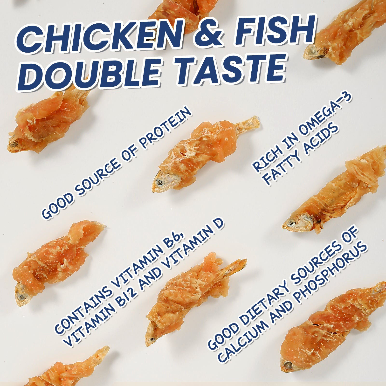Chicken Wrapped Fish Nutritious dog Treats 10.5 oz - Pawup