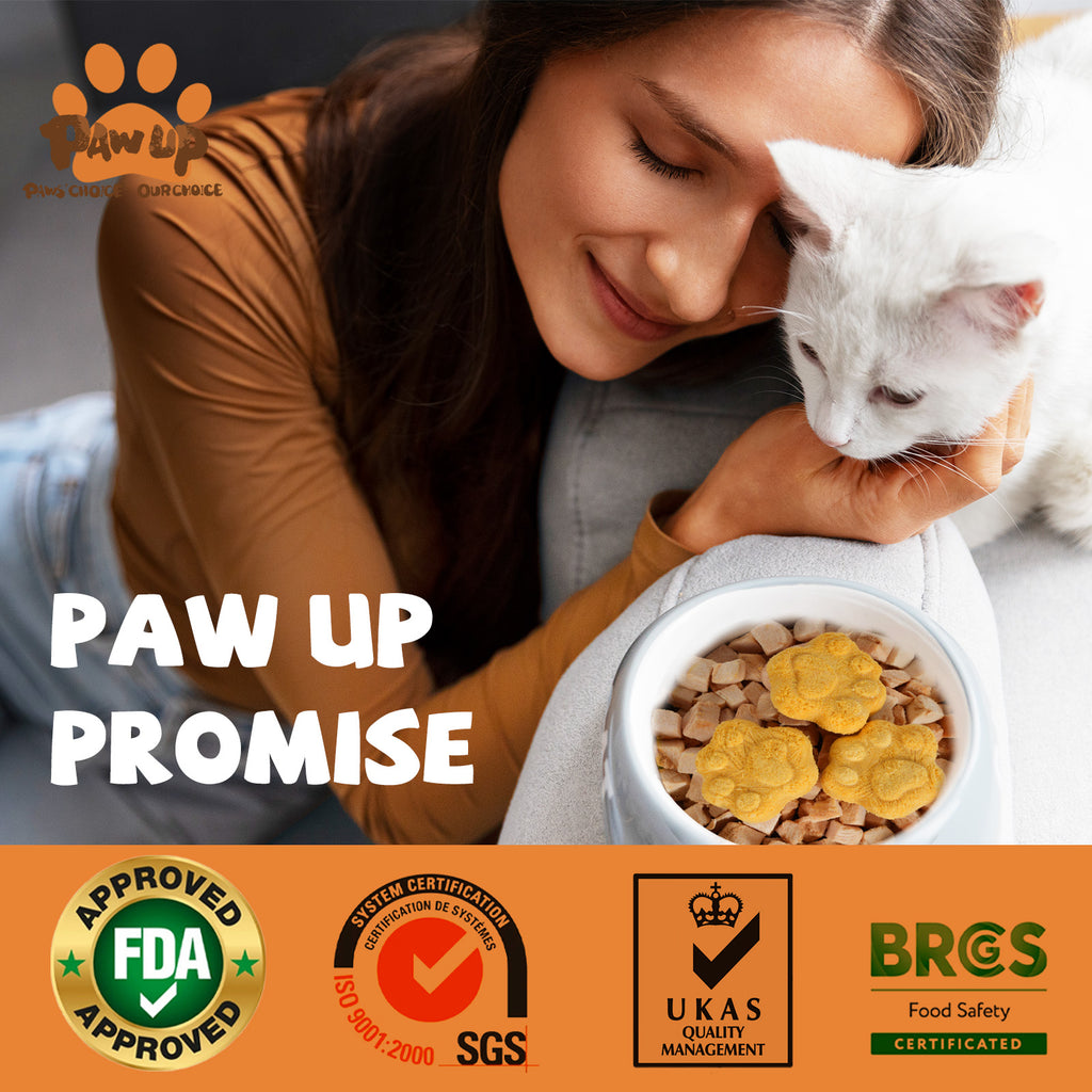Freeze Dried Quail Egg Yolk Treats for Cats & Dogs, Coat & Urinary Health, 3.5 oz - Pawup