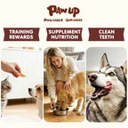 Chicken Wrapped Cod Skin Dog Treats, Rawhide-Free High-Protein Chews for Dogs, 11 oz - Pawup