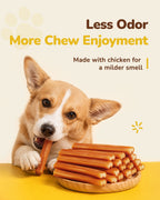 PAWUP Rawhide-Free Chicken Chew Sticks Dogs Treats, 5 Inch - Pawup