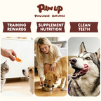 Chicken Wrapped Calcium Bone, Rawhide Free Dog Chews, Training Treats for Dogs, 10.4oz - Pawup