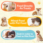 Freeze-Dried Pumpkin Treats for Dogs & Cats, High-Fiber Single-Ingredient Snacks, 1.58 oz - Pawup