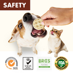 PAWUP Freeze Dried Dog Treats, Goat Milk Chicken and Liver Patties, High Protein Probiotic Snack for Small, Medium & Large Dogs, 2.5 oz Bag - Pawup