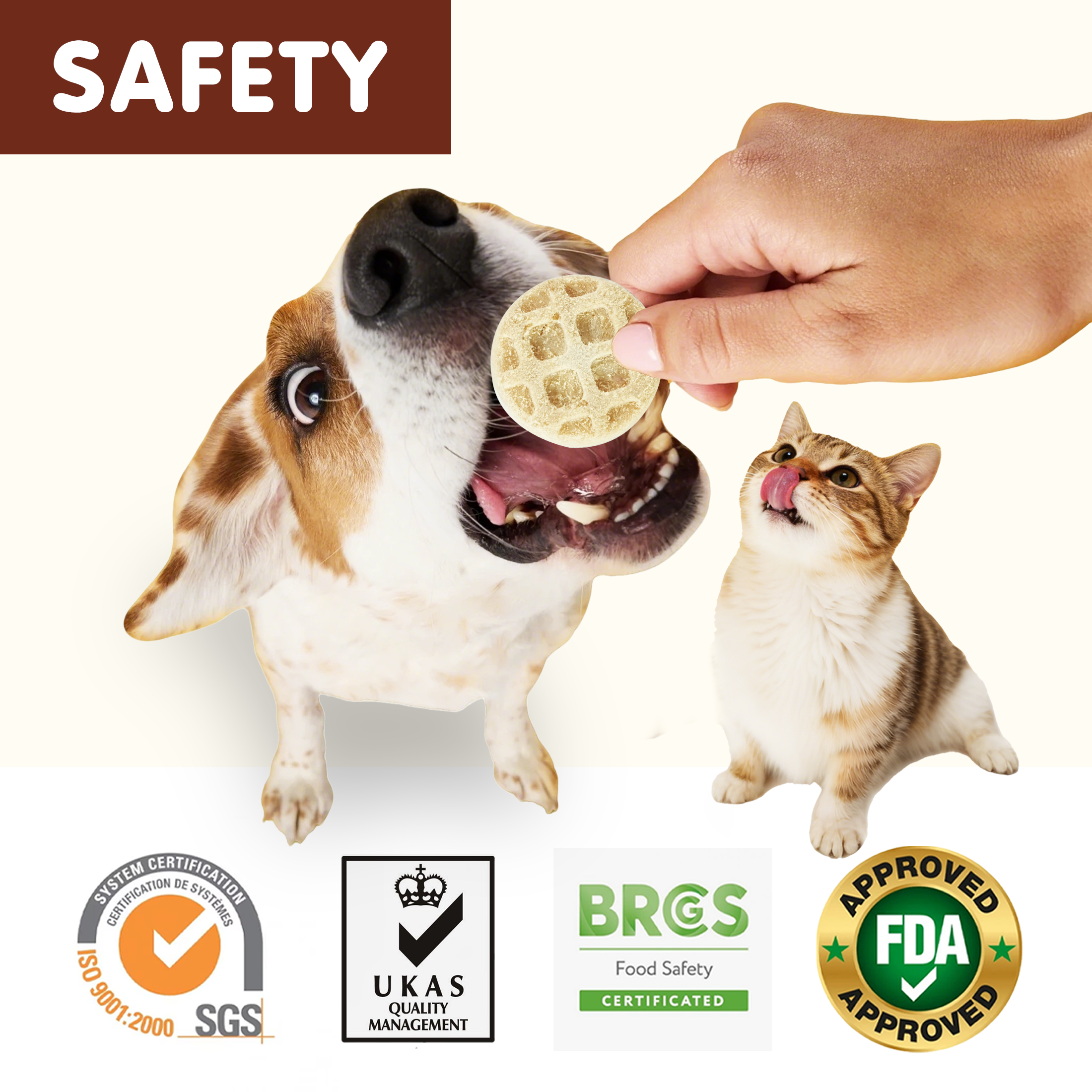 PAWUP Freeze Dried Dog Treats, Goat Milk Chicken and Liver Patties, High Protein Probiotic Snack for Small, Medium & Large Dogs, 2.5 oz Bag - Pawup