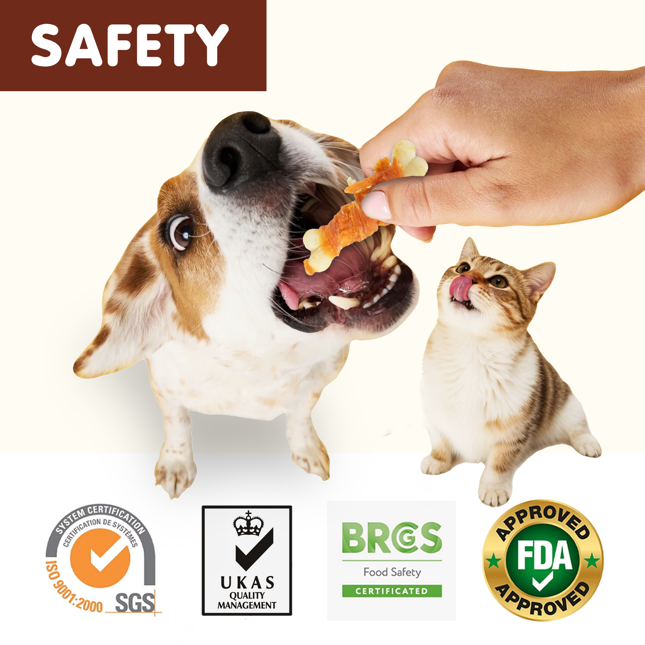 Chicken Wrapped Calcium Bone, Rawhide Free Dog Chews, Training Treats for Dogs, 10.4oz - Pawup