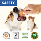PAWUP Cod Natural Dog Treats, Popcorn-Inspired Crunchy Bites, Healthy Reward or Training Treat for Skin & Coat Health, Small Medium Large Dog, 2.5oz