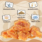 Chicken Jerky Rings Dog Treats, High Protein Chewy Snacks for Small Medium Large Dogs, Taurine Added, 10.6oz - Pawup