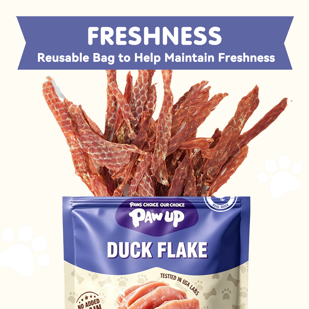 Duck Flakes Dog Treats, High-Protein Training Snacks for All Dogs, 7 oz - Pawup