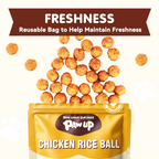 PAWUP Chicken Natural Dog Treats, Popcorn-Inspired Crunchy Bites, Healthy Reward or Training Treat for Small, Medium and Large Dog, 2.5oz