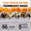 Freeze Dried Quail Egg Yolk Treats for Cats & Dogs, Coat & Urinary Health, 3.5 oz - Pawup