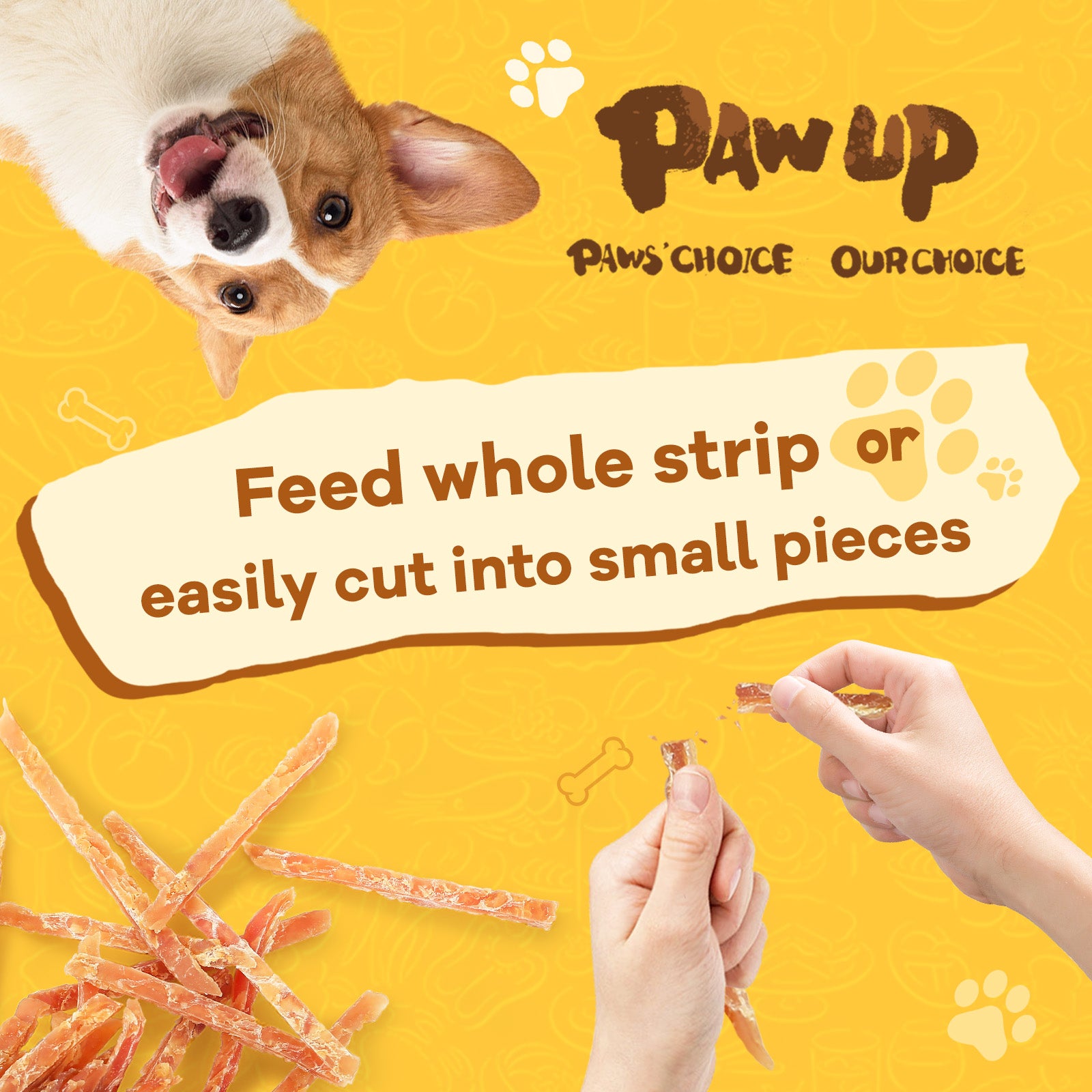 Chicken Jerky Strip Dog Treats, Rawhide-Free Training Snacks for Dogs, 24 oz - Pawup