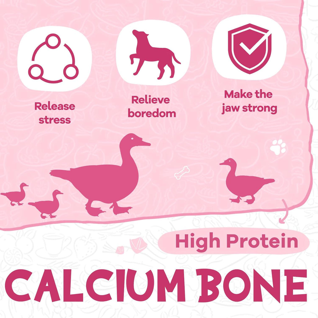 Duck Calcium Bone Dog Treats, Rawhide-Free Chews for Small Dogs, 12.5 oz - Pawup