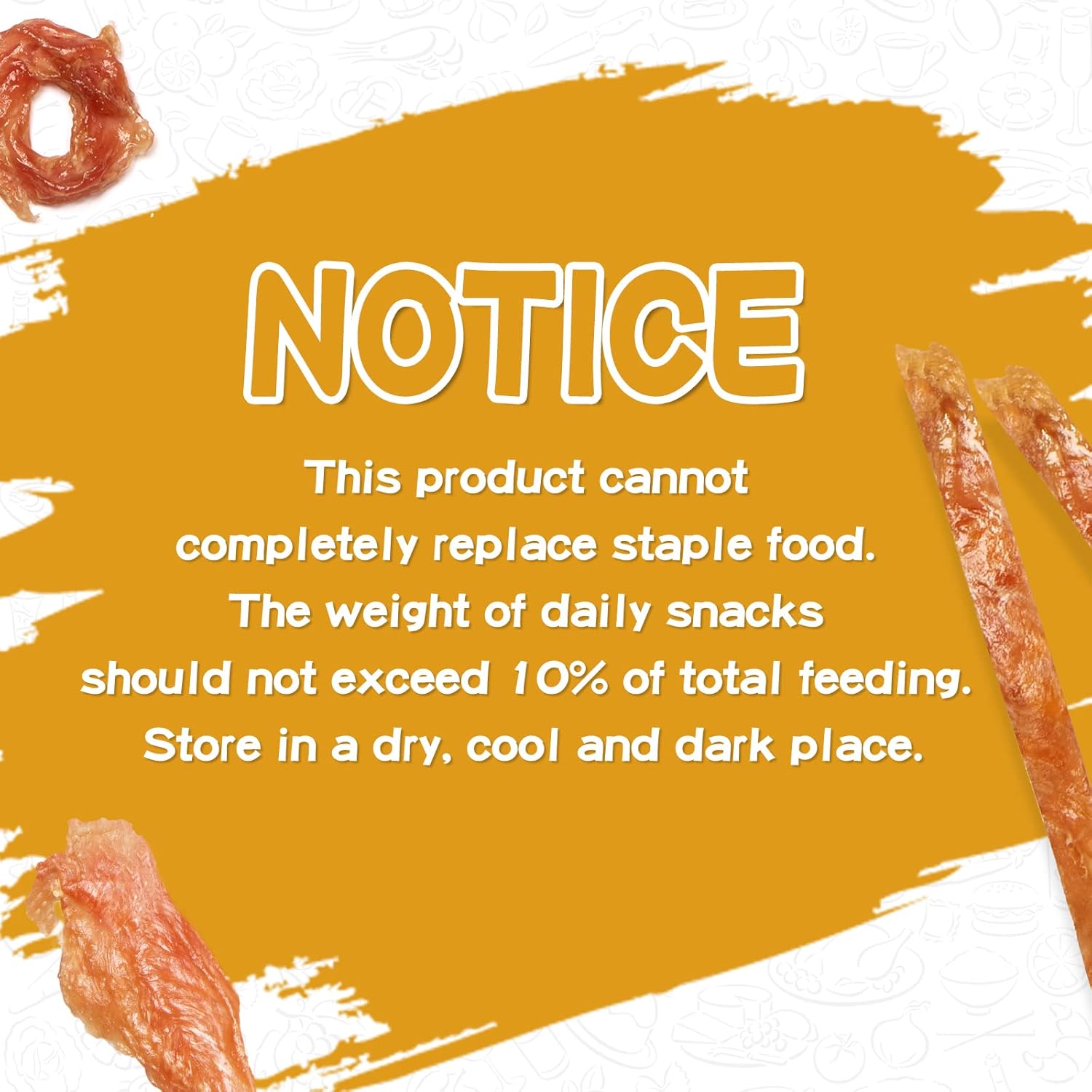 PAWUP Chicken Rings Dog Treats, Soft Chicken Jerky, Easy to Eat, High Protein Low Fat Daily Treats for Small Medium Large Dogs, 12.5 oz | High Protein Chicken Jerky, Easy to Eat, Rawhide-Free Natural Chews, Small and Medium Breed Dogs - Pawup