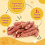 Duck Cheese Sausage Dog Treats, Rawhide-Free Training Snacks for Dogs, 12.5 oz - Pawup