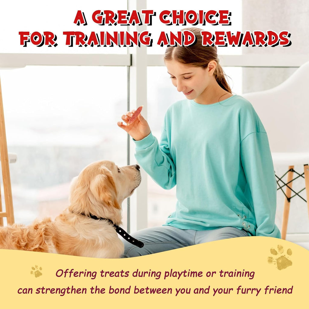 Duck Cheese Sausage Dog Treats, Rawhide-Free Training Snacks for Dogs, 12.5 oz - Pawup