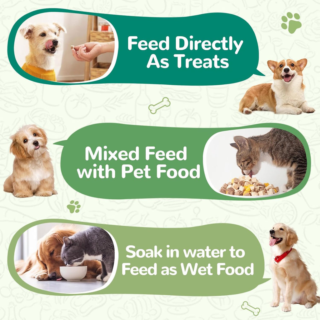 Freeze-Dried Chicken Necks for Cats & Dogs, High-Protein Single-Ingredient Treats, 4.2 oz - Pawup