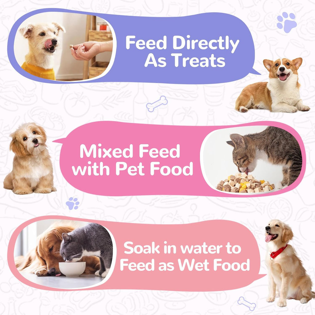 Freeze-Dried Duck Liver Treats for Cats & Dogs, High-Protein Single-Ingredient Snacks, 4.6 oz - Pawup