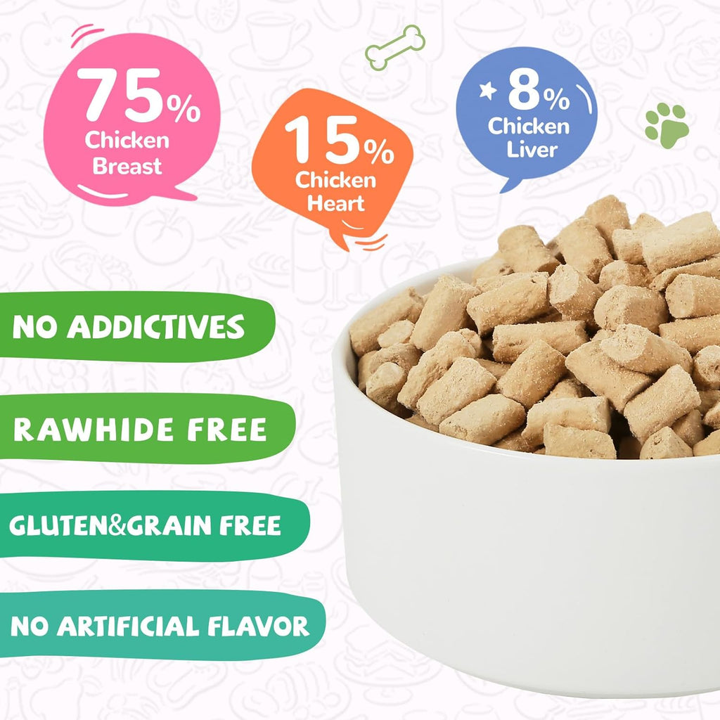 Pet Food Freeze Dried Meat Bites Chicken Recipe - Pawup