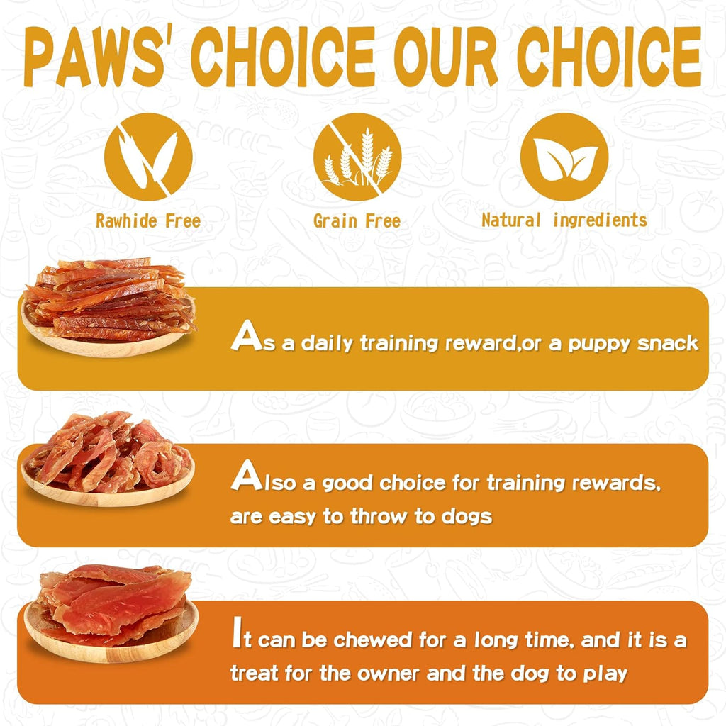 PAWUP Chicken Rings Dog Treats, Soft Chicken Jerky, Easy to Eat, High Protein Low Fat Daily Treats for Small Medium Large Dogs, 12.5 oz | High Protein Chicken Jerky, Easy to Eat, Rawhide-Free Natural Chews, Small and Medium Breed Dogs - Pawup