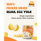 Freeze-Dried Quail Egg Yolk Treats for Dogs & Cats, Single-Ingredient Snacks - Pawup