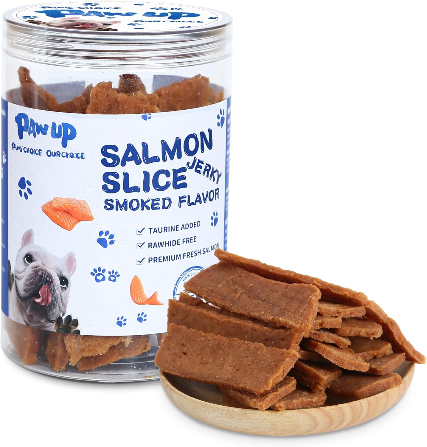 Salmon Strips Dog Treats, High-Protein Omega 3-6 Snacks for Dogs, 12.5 oz - Pawup