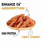 PAWUP Chicken Rings Dog Treats, Soft Chicken Jerky, Easy to Eat, High Protein Low Fat Daily Treats for Small Medium Large Dogs, 12.5 oz | High Protein Chicken Jerky, Easy to Eat, Rawhide-Free Natural Chews, Small and Medium Breed Dogs - Pawup