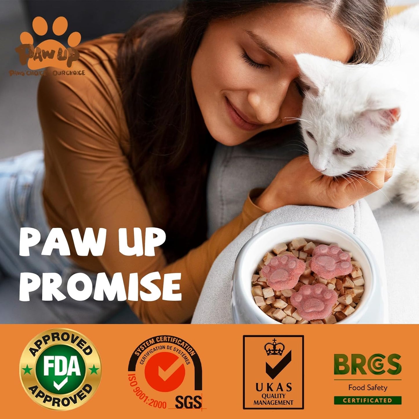 Freeze Dried Quail Egg Yolk Treats for Cats & Dogs, Coat & Urinary Health, 3.5 oz - Pawup