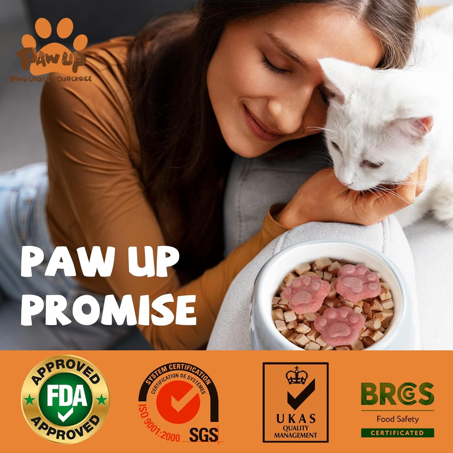 Freeze Dried Quail Egg Yolk Treats for Cats & Dogs, Coat & Urinary Health, 3.5 oz - Pawup
