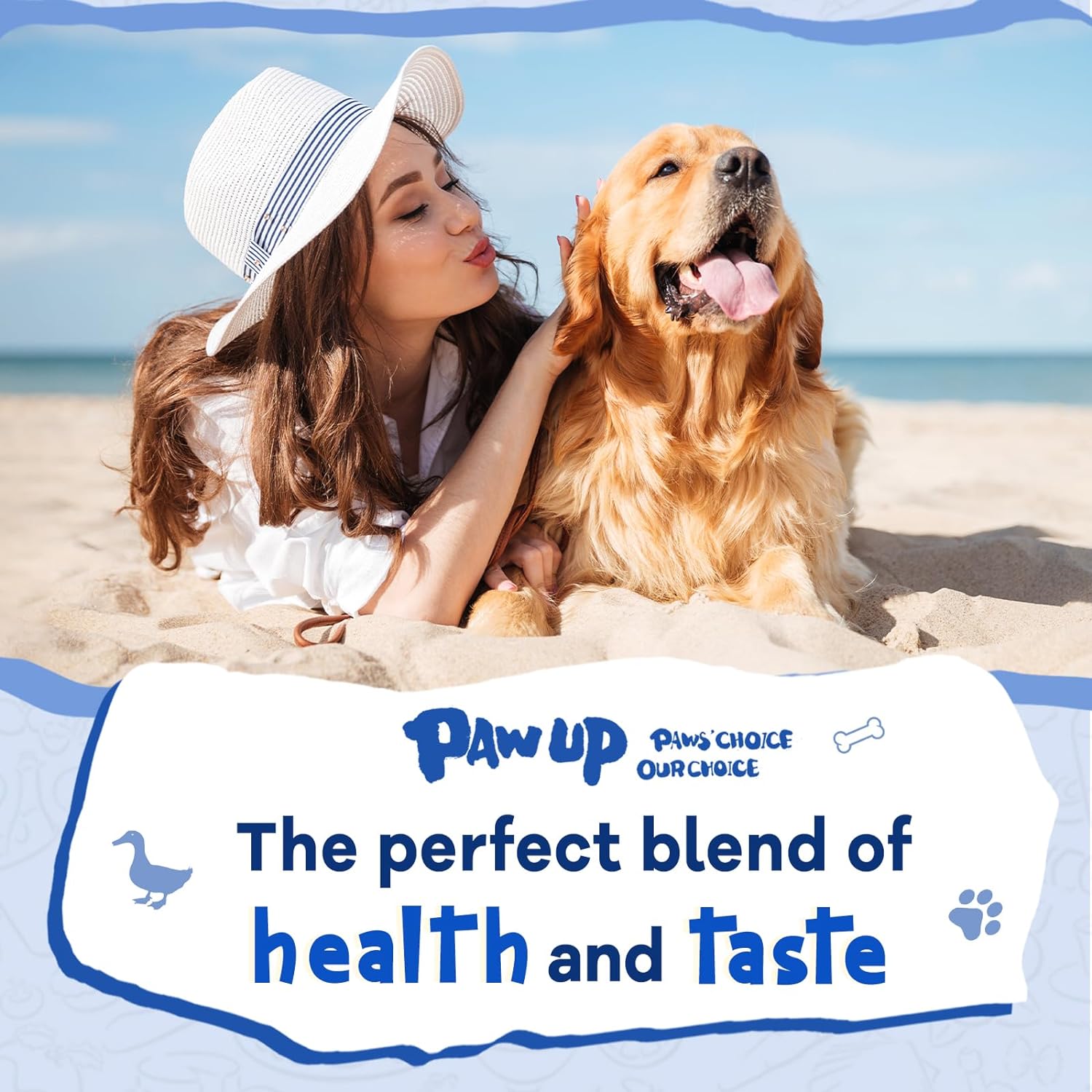 Cod Skin with Duck Dog Treats, High-Protein Omega-3 Chews for Dogs, 12.5 oz - Pawup