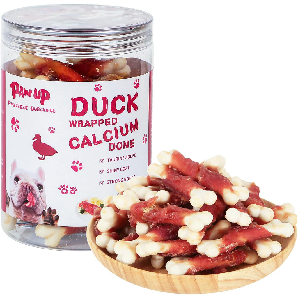 Duck Calcium Bone Dog Treats, Rawhide-Free Chews for Small Dogs, 12.5 oz - Pawup