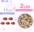Freeze-Dried Duck Liver Treats for Cats & Dogs, High-Protein Single-Ingredient Snacks, 4.6 oz - Pawup