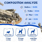 Cod Skin Dog Treats Natural High Omega 3 Dog Snacks, Single Ingredient Cod Skin Chews for Small Dogs w/Taurine, 8 oz - Pawup