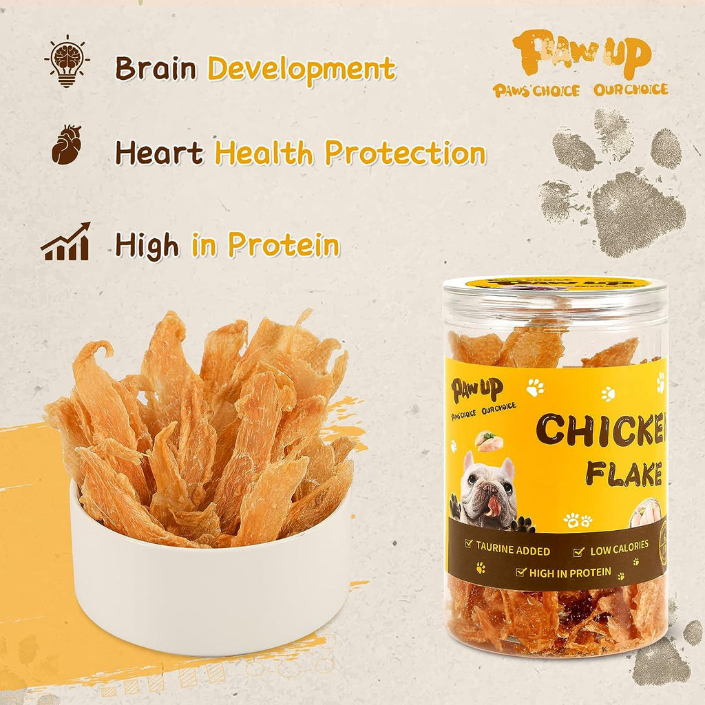 Chicken Chip Jerky Crisp Flakes For Dog Treats, 6 oz - Pawup