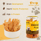 Chicken Chip Jerky Crisp Flakes For Dog Treats, 6 oz - Pawup