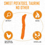 Sweet Potato Strips Dog Treat Soft,Vegan Chew, 12.5 oz - Pawup