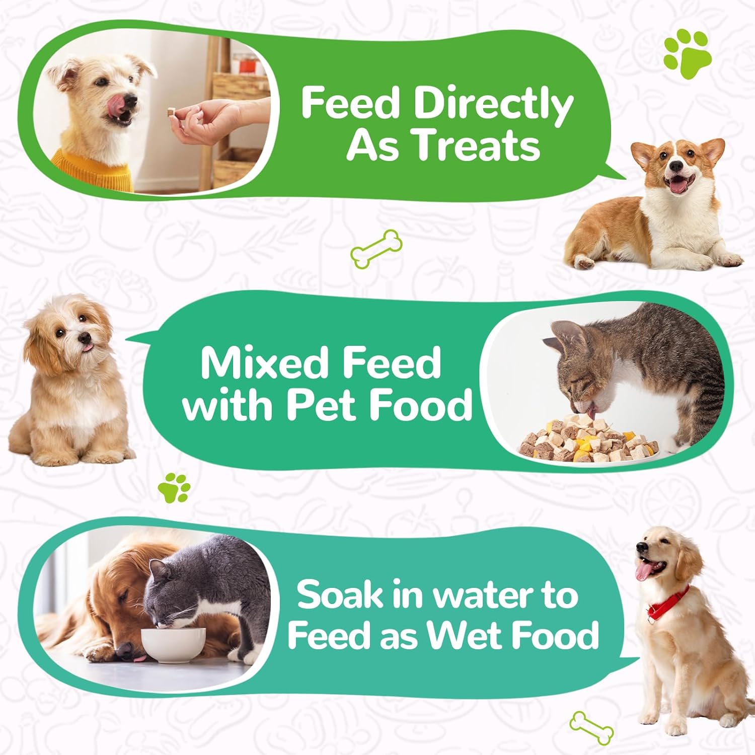 Pet Food Freeze Dried Meat Bites Chicken Recipe - Pawup